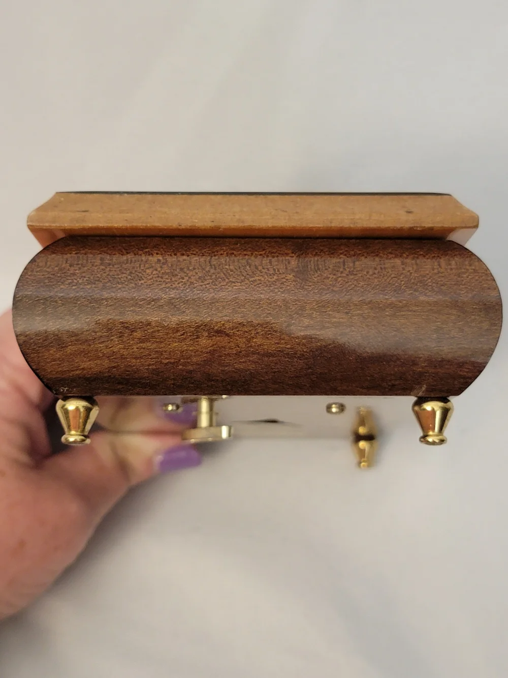 Intarsitalia Made In Italy Wooden Floral Music/Jewelry Box